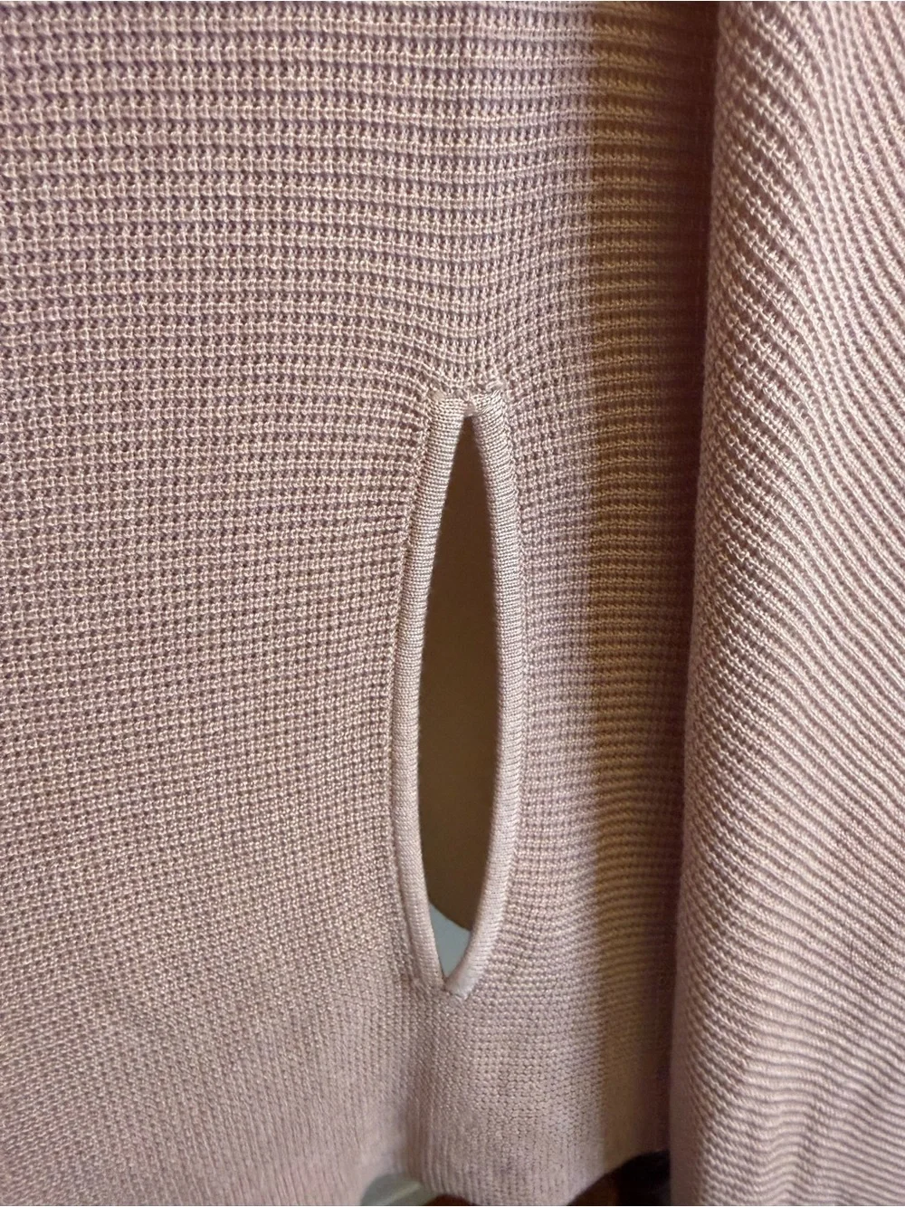 Lululemon NWOT Forward Flow Cape Blush Pink Cashmere Blend Poncho Sweater OS